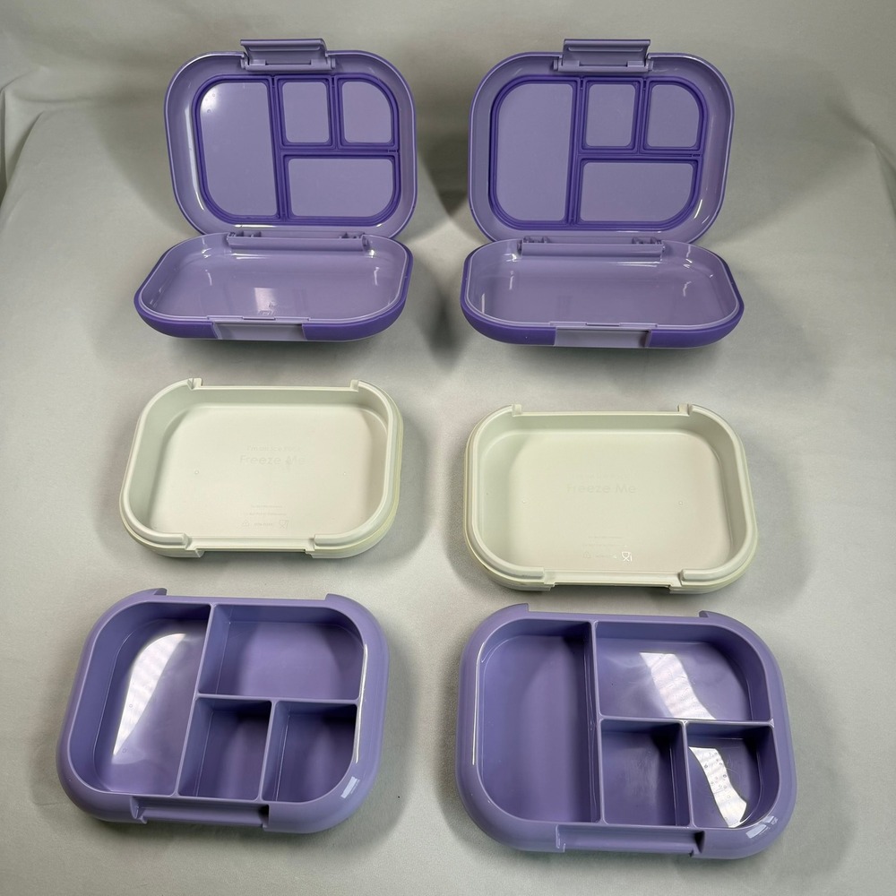 Bentgo Kids Chill Lunch Box Leak-Proof Purple 2-Pack with Built-in Ice Packs - Picture 5 of 6